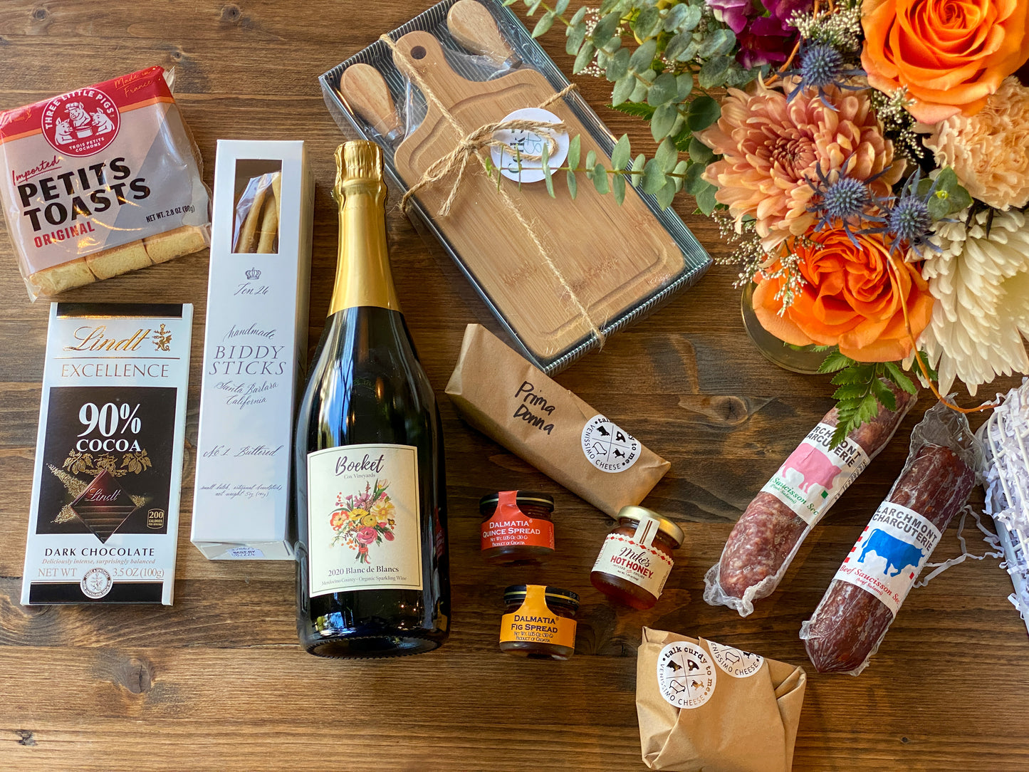Wine & Cheese Gift Basket
