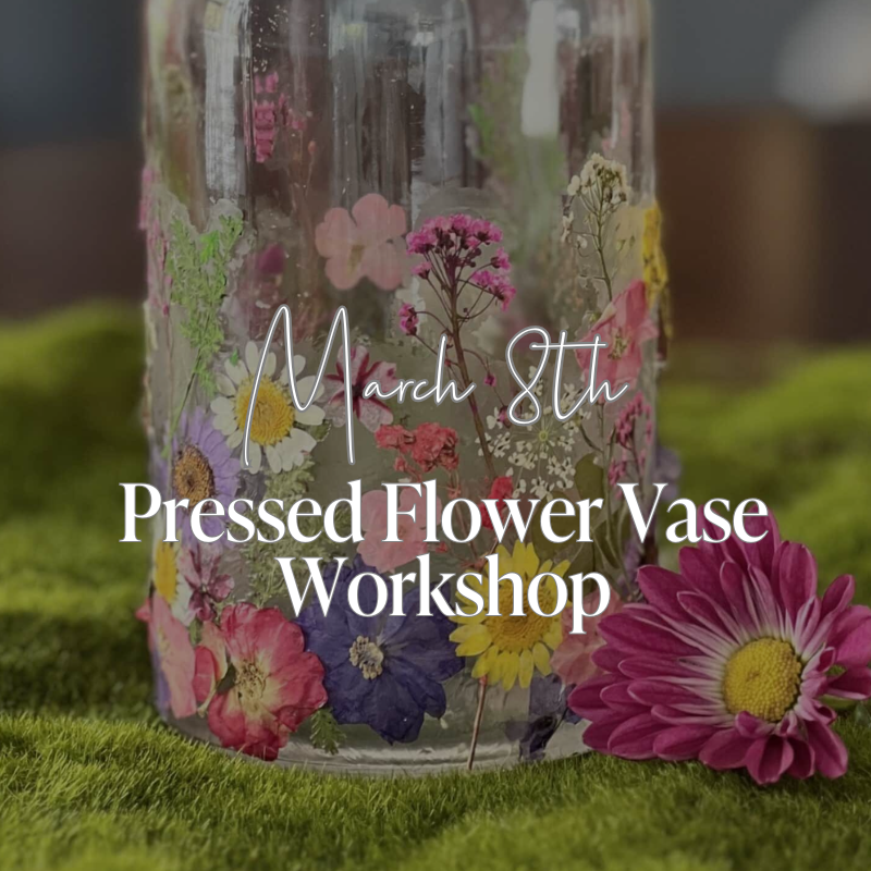 Pressed Flower Vase Decorating