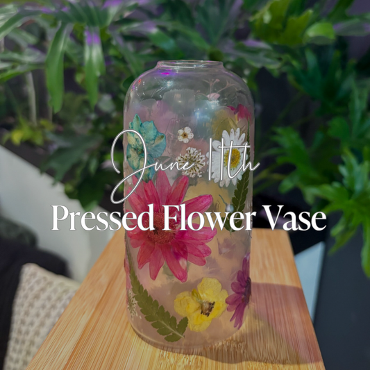 Pressed Flower Vase Decorating