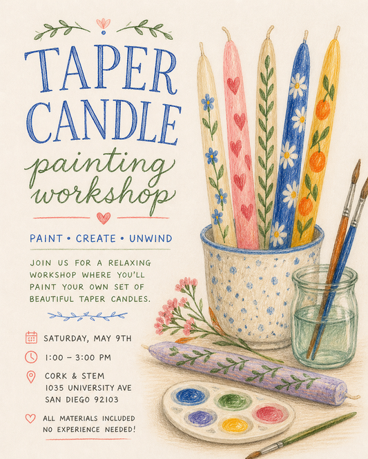 Candle Painting and Wine