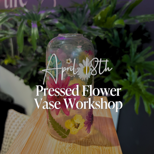 Pressed Flower Vase Decorating