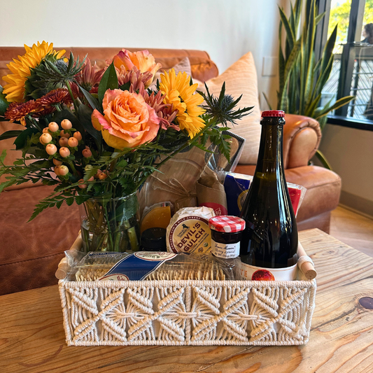 Wine & Cheese Gift Basket