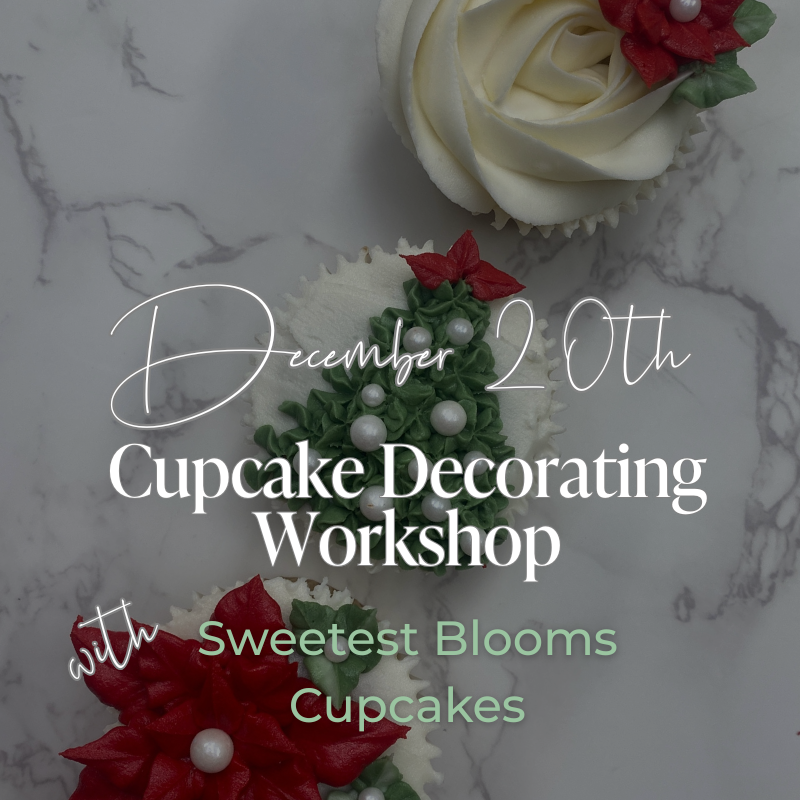 Sip & Pipe: Holiday Cupcake Decorating Class